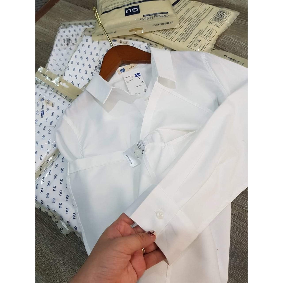 ÁO SƠ MI TRẮNG GU DÀI TAY BASIC