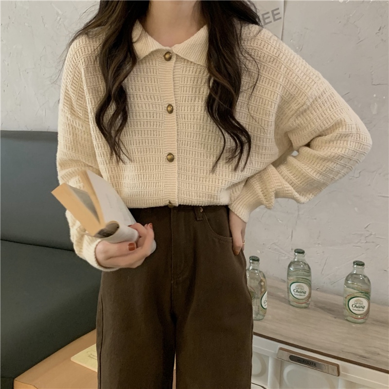 Áo Khoác Cardigan Màu Sắc Đơn Giản Thời Trang Cho Nữ