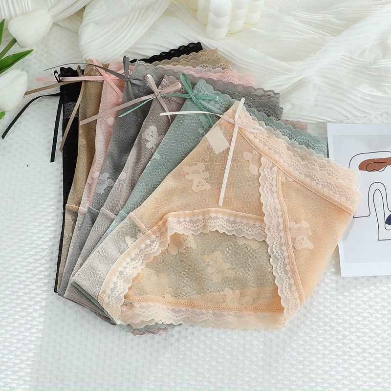 Quần lót lưới 3D hình gấu siêu sexy (lẻ 1c)