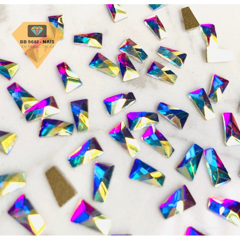 10-20 viên  đá khối trang trí móng nail