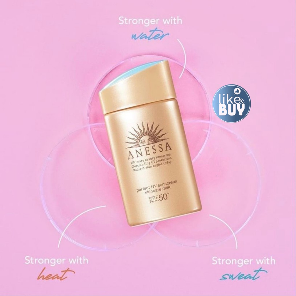 Sữa chống nắng Anessa Perfect UV Sunscreen Skin Care Milk SPF50+ chống nước nhà Shiseido - hàng nội địa Nhật