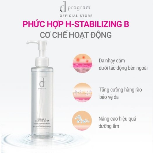 Nước Tẩy Trang DProgram Essence In Cleansing water 180ml