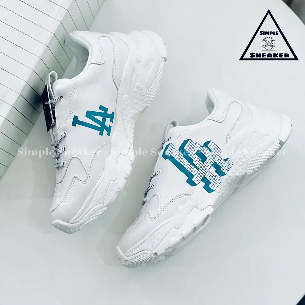 Giày MLB LA Chính Hãng 🔴SIMPLE SNEAKER🔴 MLB Big Ball Chunky LA Dodgers Block 3D Auth