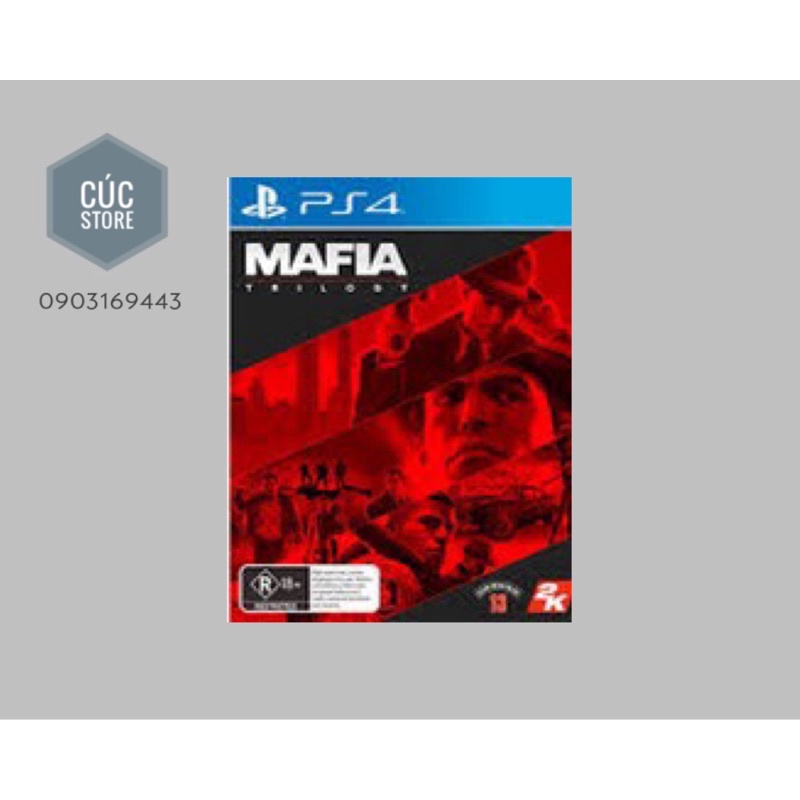 Đĩa chơi game PS4: Mafia Trilogy