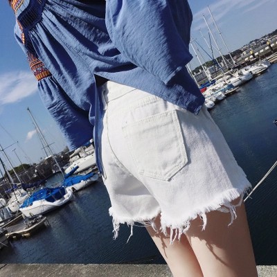 Quần Short Jeans gấu tua rua cá tính cho nữ | BigBuy360 - bigbuy360.vn