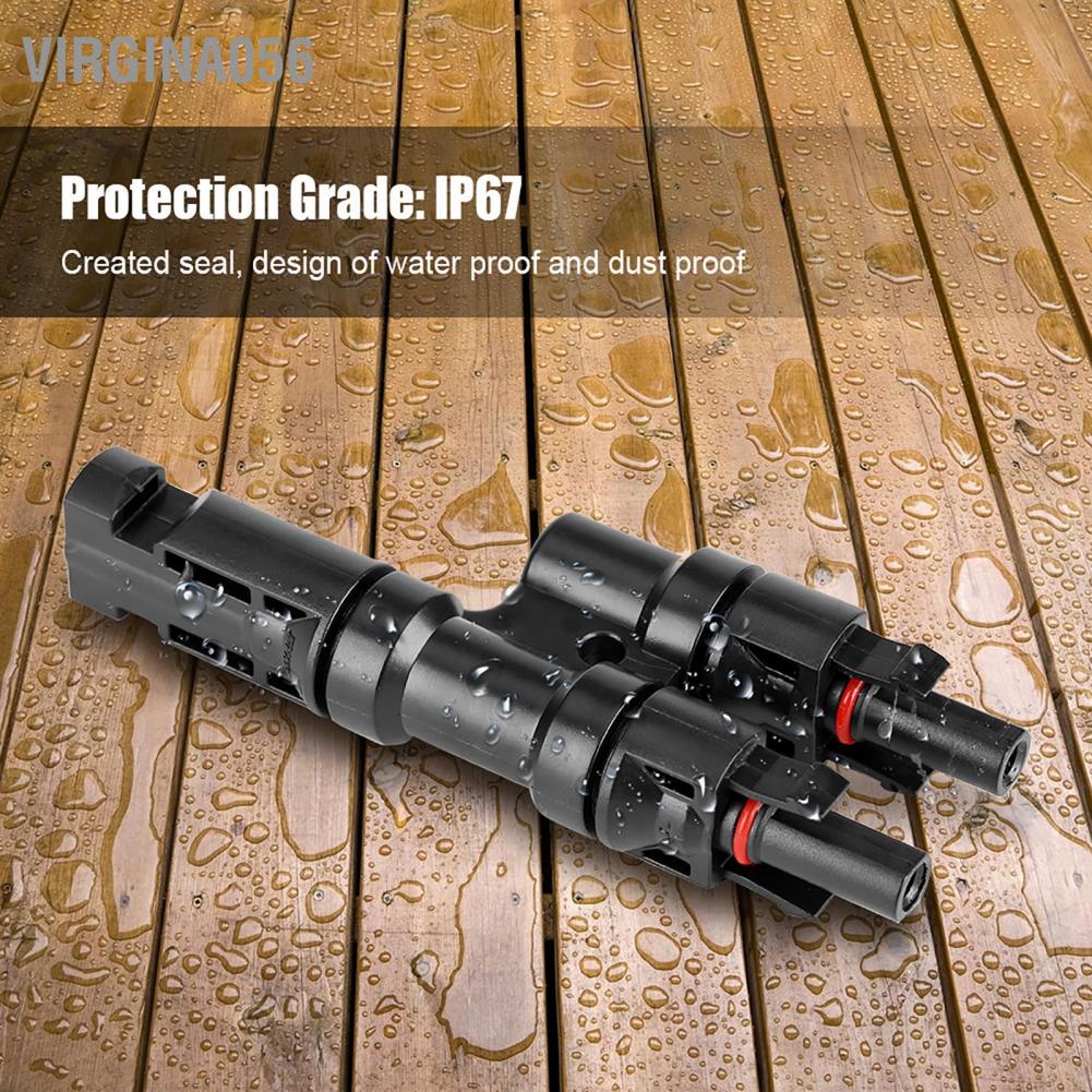 Cặp đầu cắm và cổng cắm kết nối cáp PV nhánh chữ Y cho bảng điều khiển năng lượng mặt trời