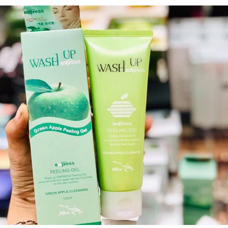 Gel tẩy tế bào chết Mira Wash Up Empress Peeling Gel Cleansing (120ml) chiết xuất từ táo xanh