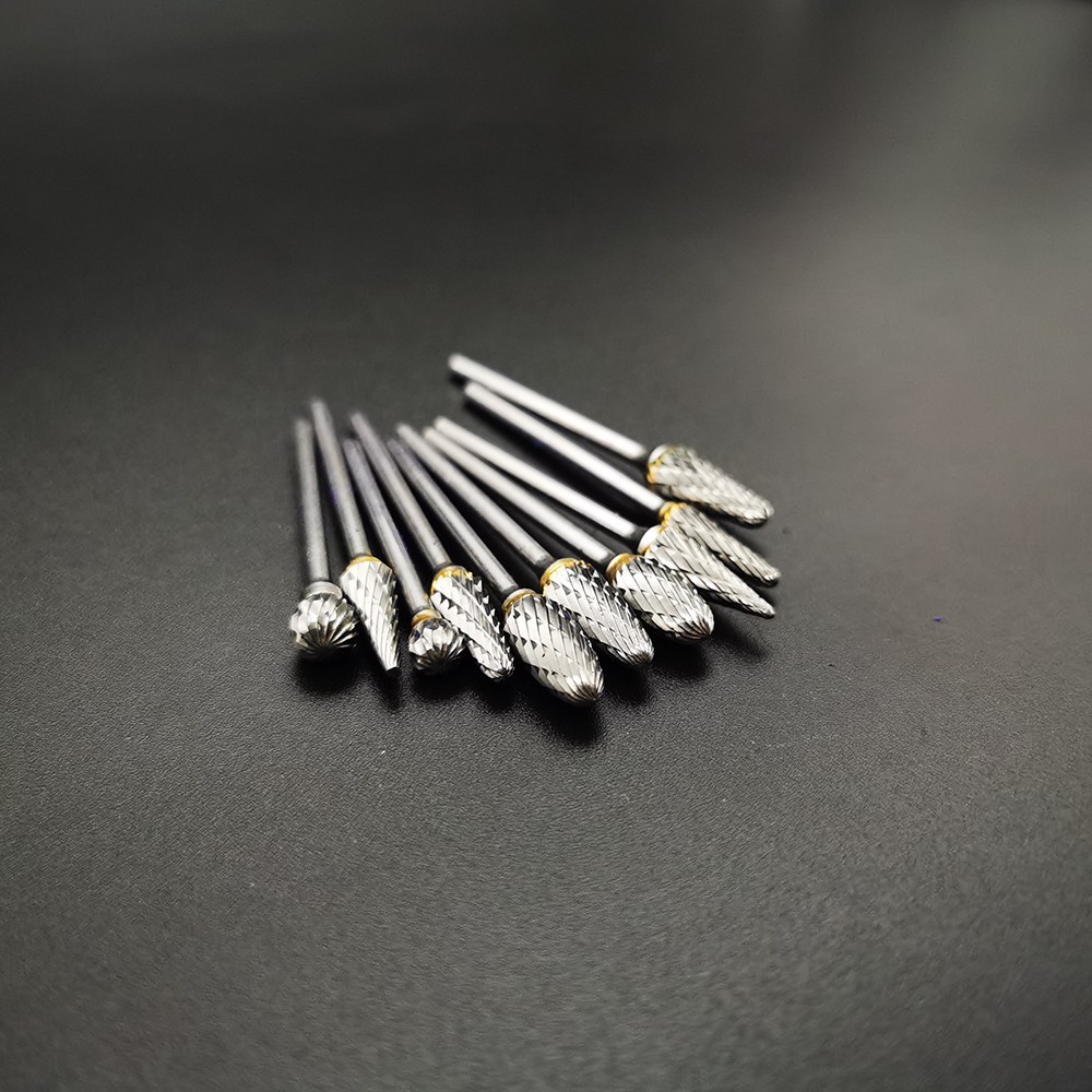 [Hàng mới về] Set 10 đầu mài răng bằng thép vonfram cacbua