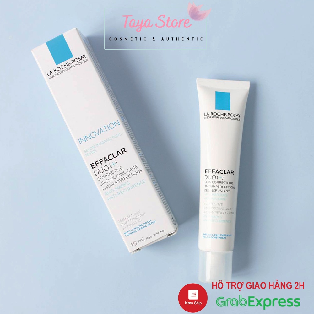 Kem Dưỡng Giảm Mụn, Ngừa Thâm, Thông Thoáng Lỗ Chân Lông La Roche-Posay Effaclar Duo+ 40ml Pháp