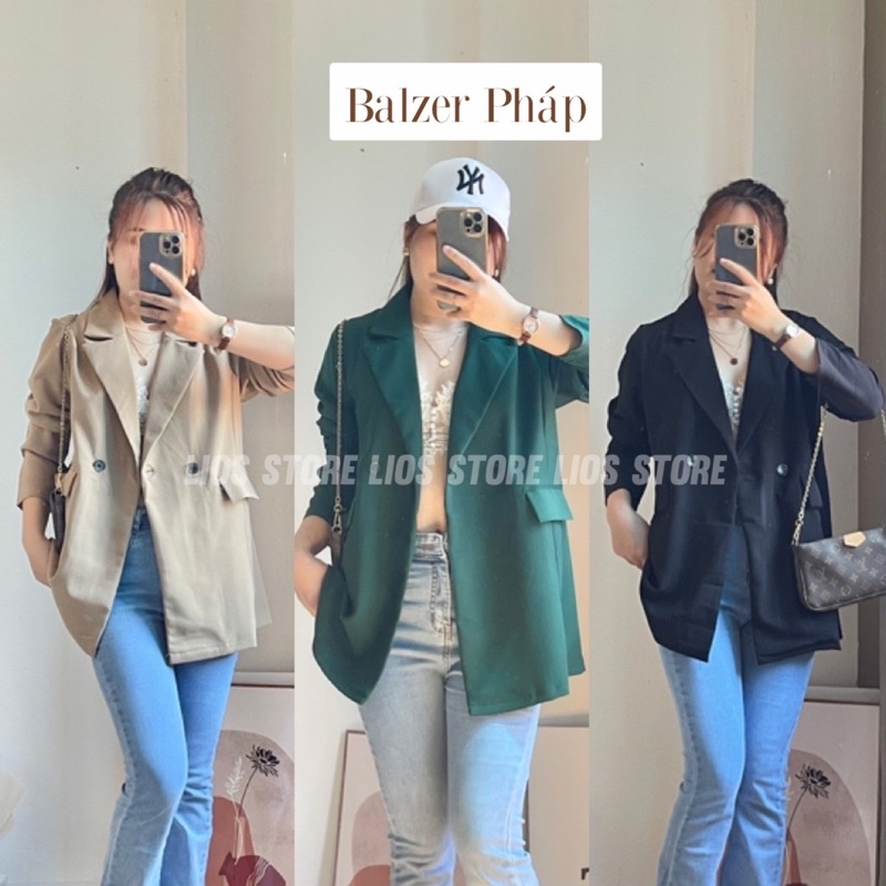 Áo Blazer 2 lớp 4 cúc mẫu mới chất đẹp phong cách Hàn Quốc | BigBuy360 - bigbuy360.vn