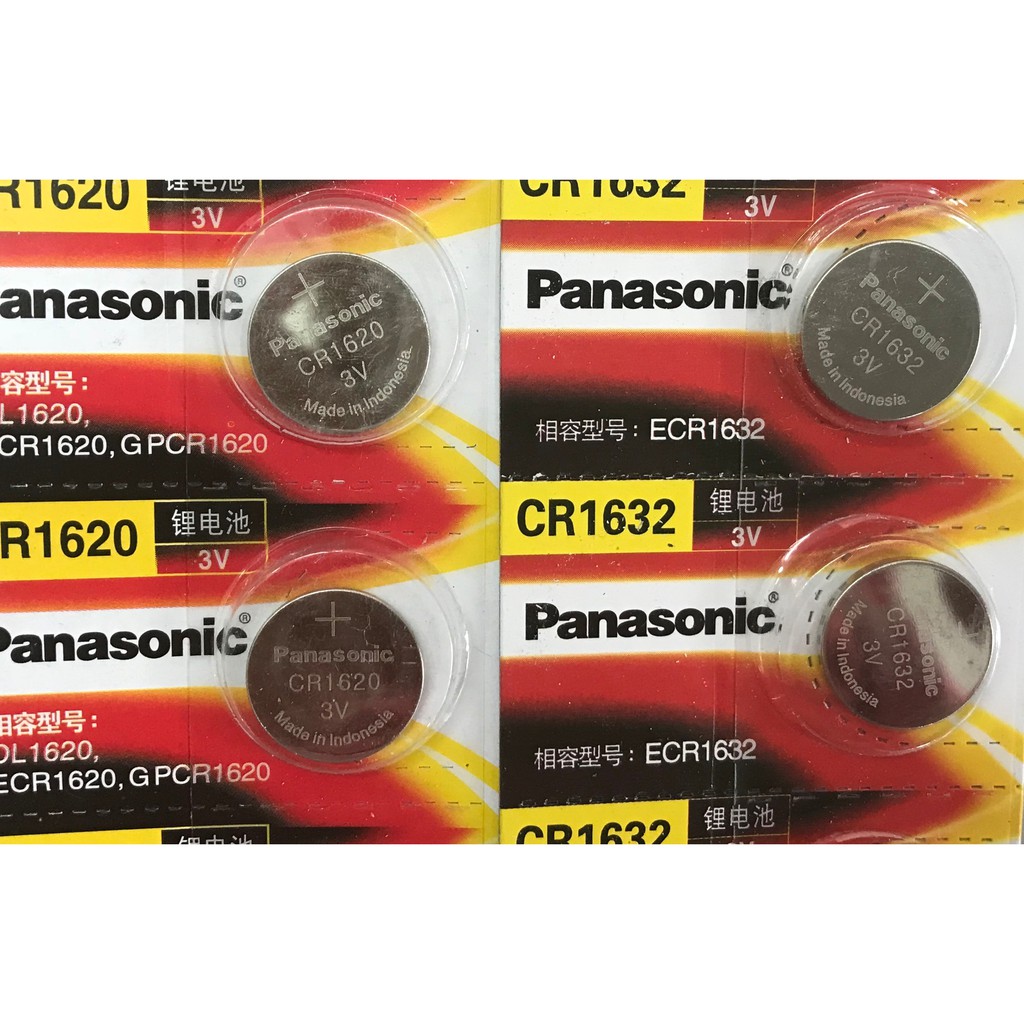 Pin nút Panasonic CR2032 / CR2025 / CR2016 / CR1632 / CR1620 / CR1616 / CR1220 Panasonic 3V Lithium