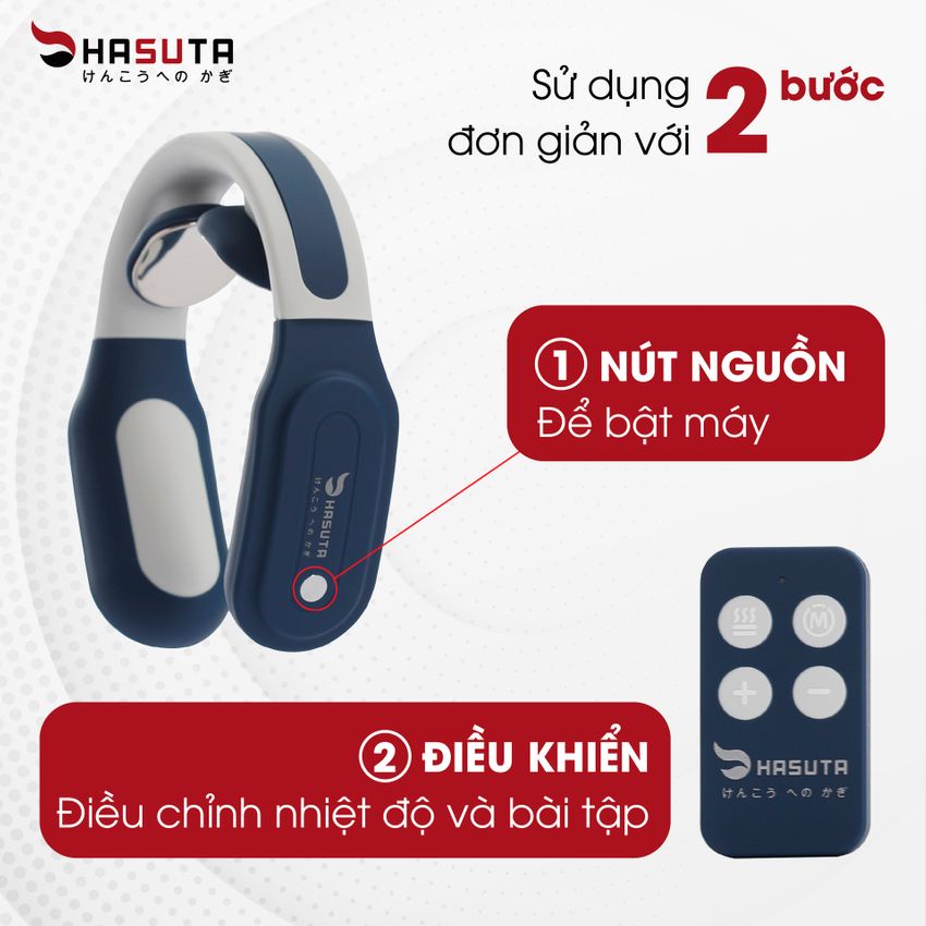 Máy massage cổ HASUTA nhỏ gọn đa tính năng HMN-160