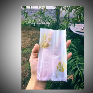 Set 10 Khay + túi đựng bánh trung thu 100g - 150g (mẫu hoa sen)