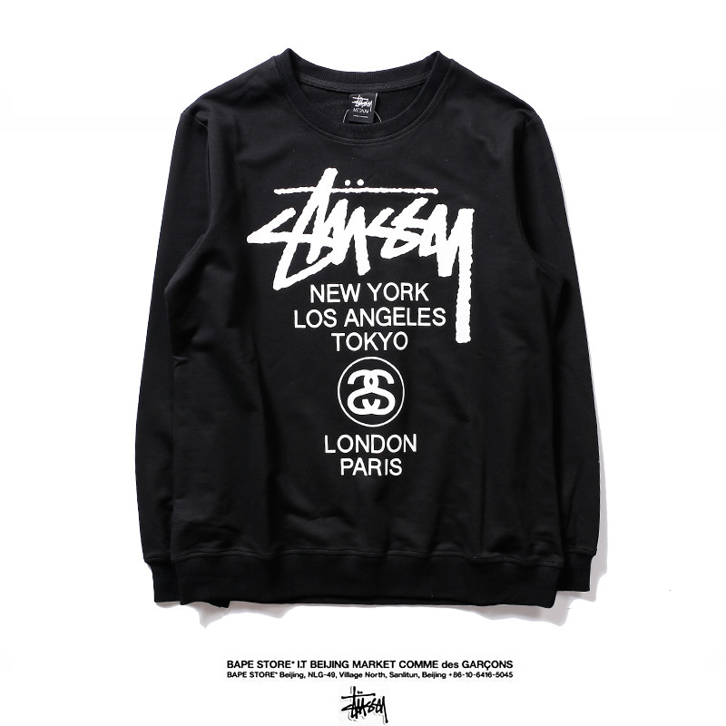 Áo Hoodie Stussy Lót Nhung Thời Trang Năng Động Cho Nam Nữ