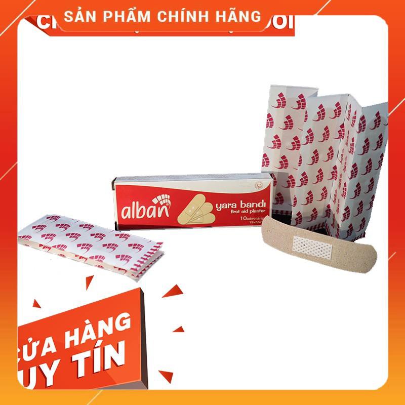 Bộ 10 hộp x 100 Miếng Băng Y tế cá nhân Alban 🔆 Hộp nhỏ tiện lợi 🔆 Băng vết thương, lành nhanh chóng