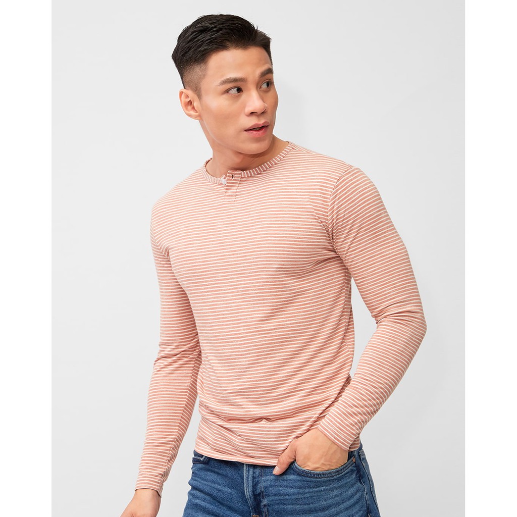 Áo thun nam sọc tay dài cổ trụ After All - A06-02 | BigBuy360 - bigbuy360.vn