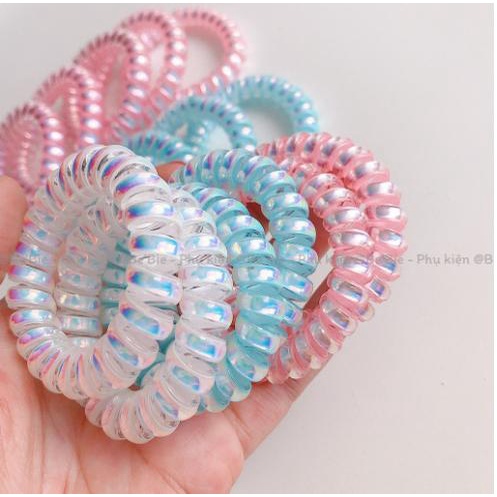 Dây cột tóc lò xo ánh hologram xinh xắn LXHOLO