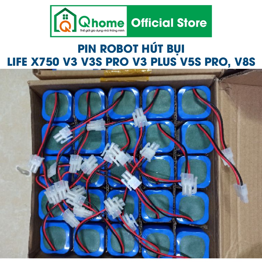 Pin nhập khẩu mới 100% cho robot hút bụi lau nhà ILIFE /X750/ V3/ V3S PRO/ V3 PLUS/ V5S PRO, V8S