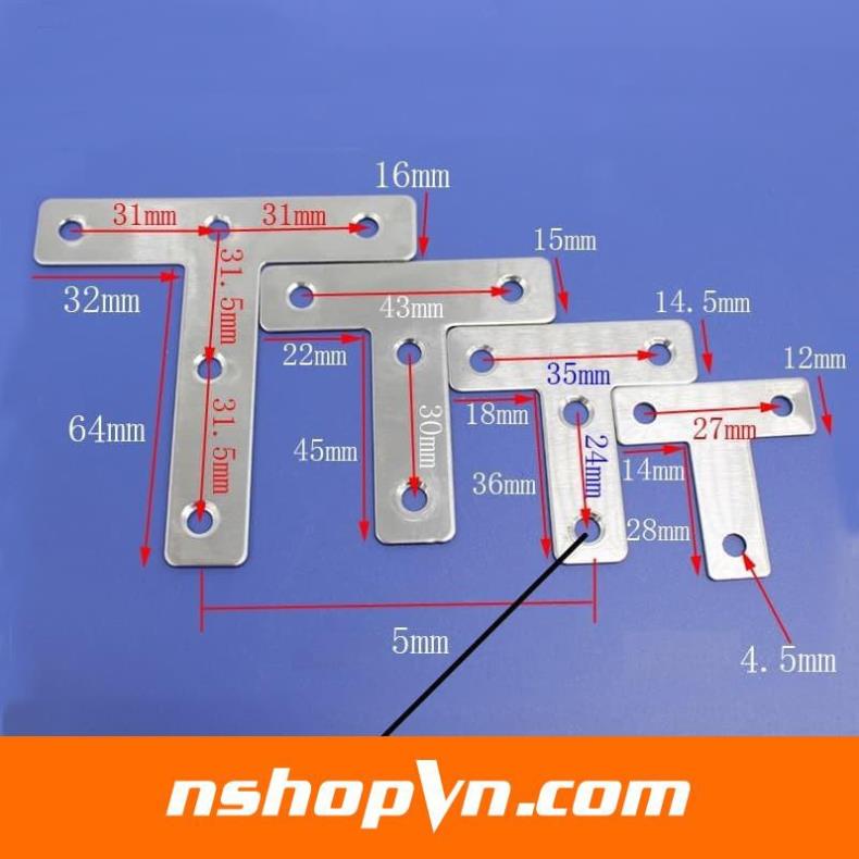 Ke Góc Chữ T inox 304