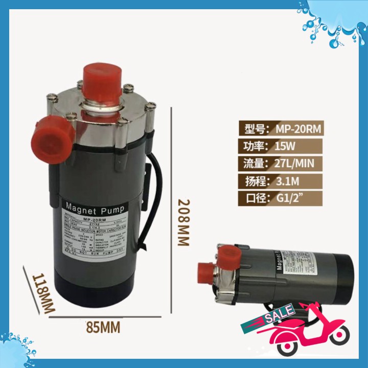🆕 Máy Bơm Nước Nấu Bia cấp thực phẩm chịu nhiệt cao MP-20RM 27-32L/min 🏷🇸 🇦 🇱 🇪