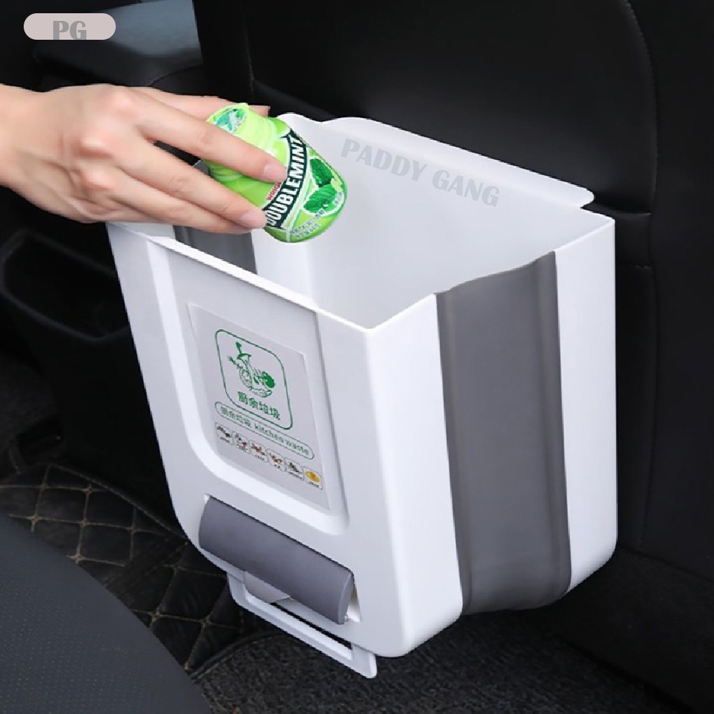 Thùng Rác Mini Thông Minh Có Ngăn Để Túi Đựng Rác Tự Phân Hủy, Thùng Đựng Rác Gấp Gọn Treo Tủ Bếp Sọt Rác Tiện Lợi