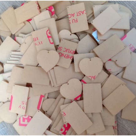 Phôi móc khóa mica hàng cao cấp (1 cặp = 2 miếng) { Nhận cắt kích thước theo yêu cầu }