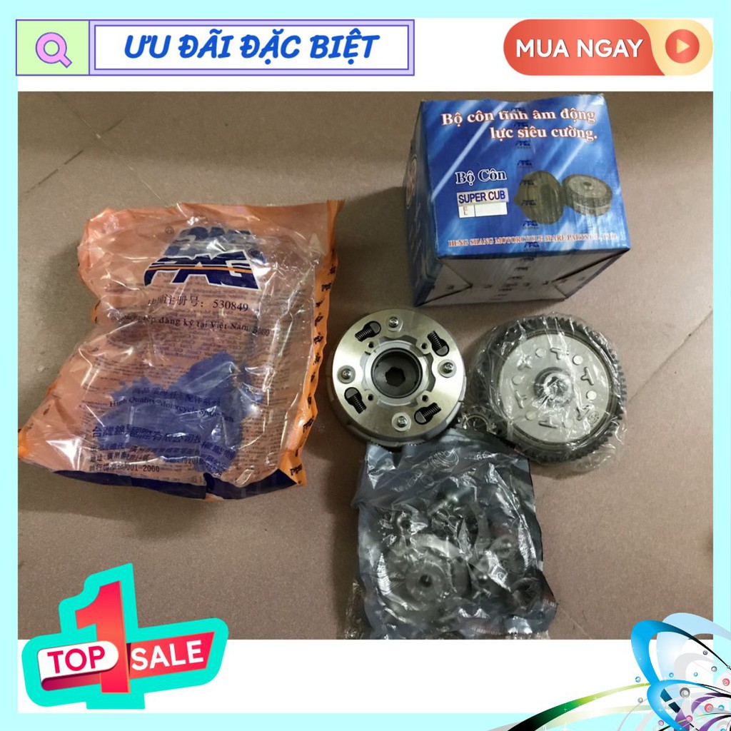 Bộ côn dành cho xe Cub 81 82 84 86 DD DH thương hiệu PAG chính hãng (cho xe máy Honda)