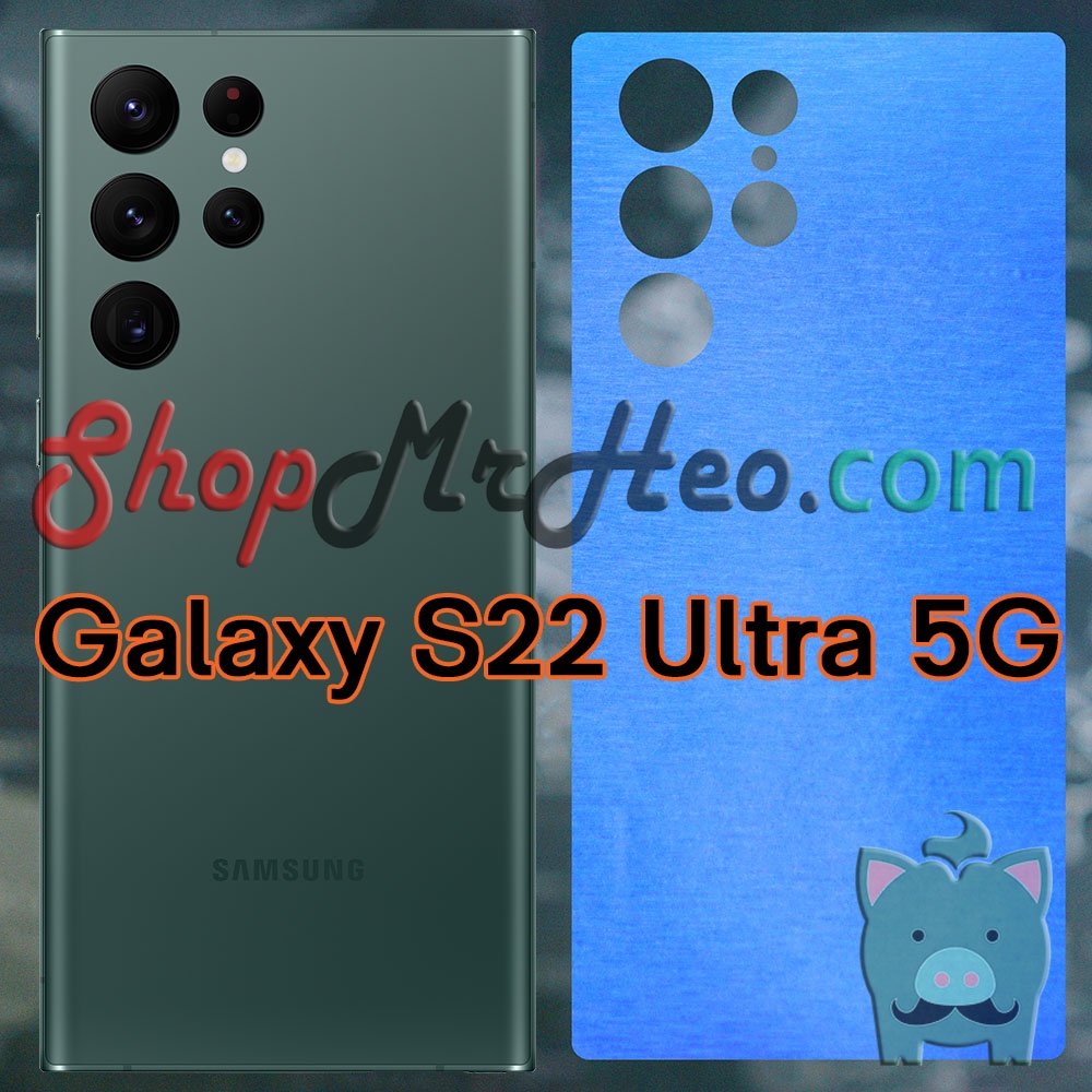 Dán Skin Màu Mặt Sau Lưng Nhôm Xước Samsung Galaxy S22 Ultra 5G - S22 Plus 5G - S22+ 5G - S22 5G