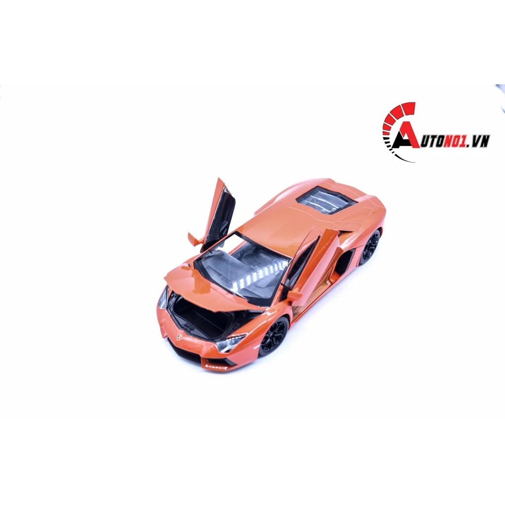 MÔ HÌNH XE LAMBORGHINI AVENTADOR LP700-4 ORANGE 1:24 WELLY 4650