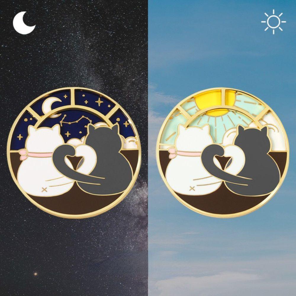 Trâm Cài Áo Hình Mèo VANES1 Tráng Men Dễ Thương Sáng Tạo Phong Cách Hàn Quốc Dành Cho Nữ