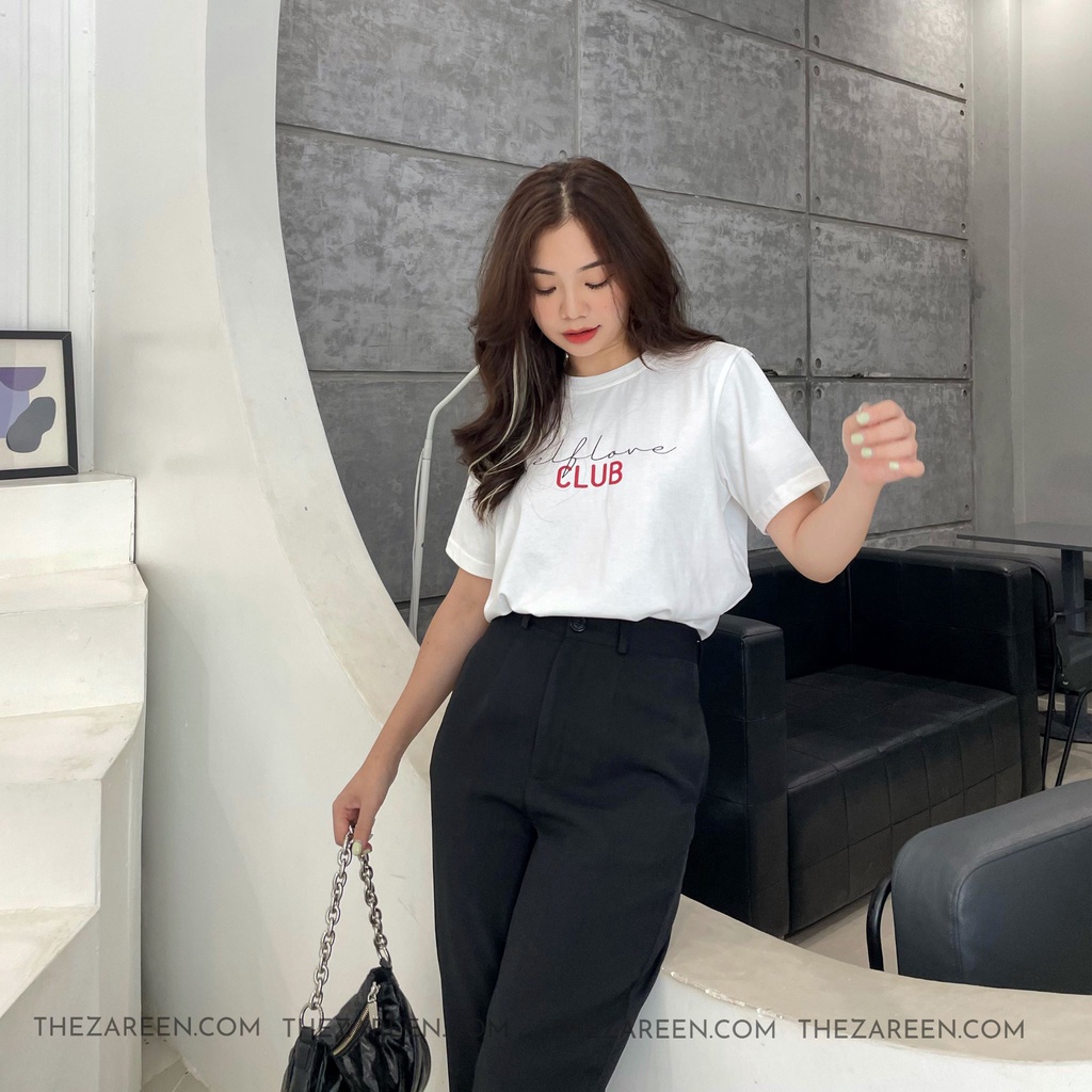 ZAREEN | QUẦN TÂY BAGGY XĂN LAI ZAREEN TRS18 ĐEN