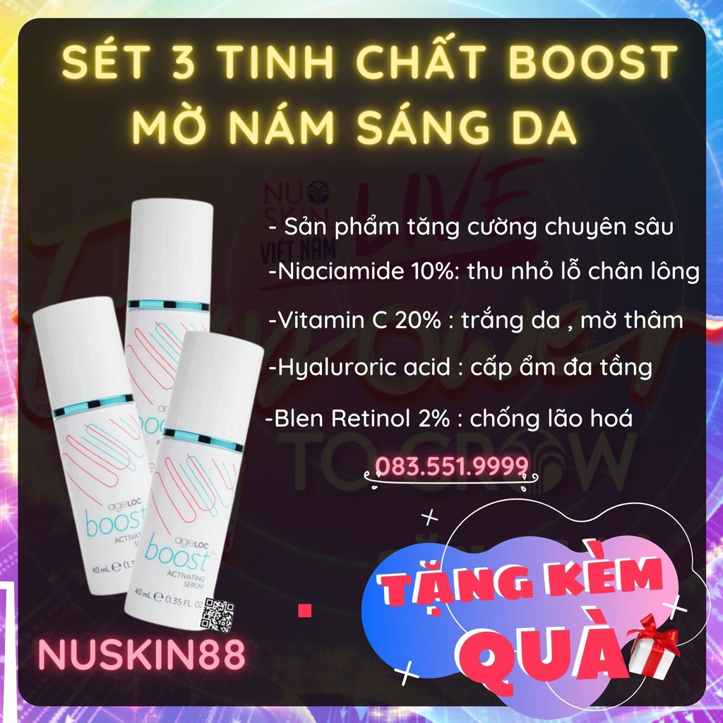 AGELOC BOOST Máy Nâng Cơ Xoá Nám - Tặng Ngay 3 Chai Serum Booster