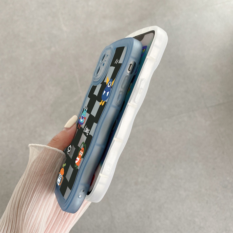 SUNTAIHO Ốp lưng iphone Ốp điện thoại chống sốc in hình quái vật dễ thương thích hợp cho iPhone 11 12 13 Pro XS XR 7 8 Plus