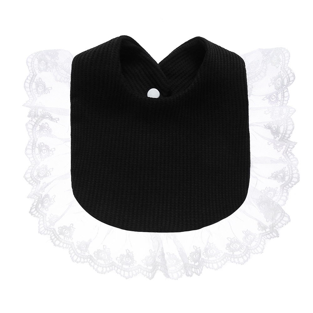 Yếm Ăn Cotton Phối Ren Xinh Xắn Dành Cho Bé