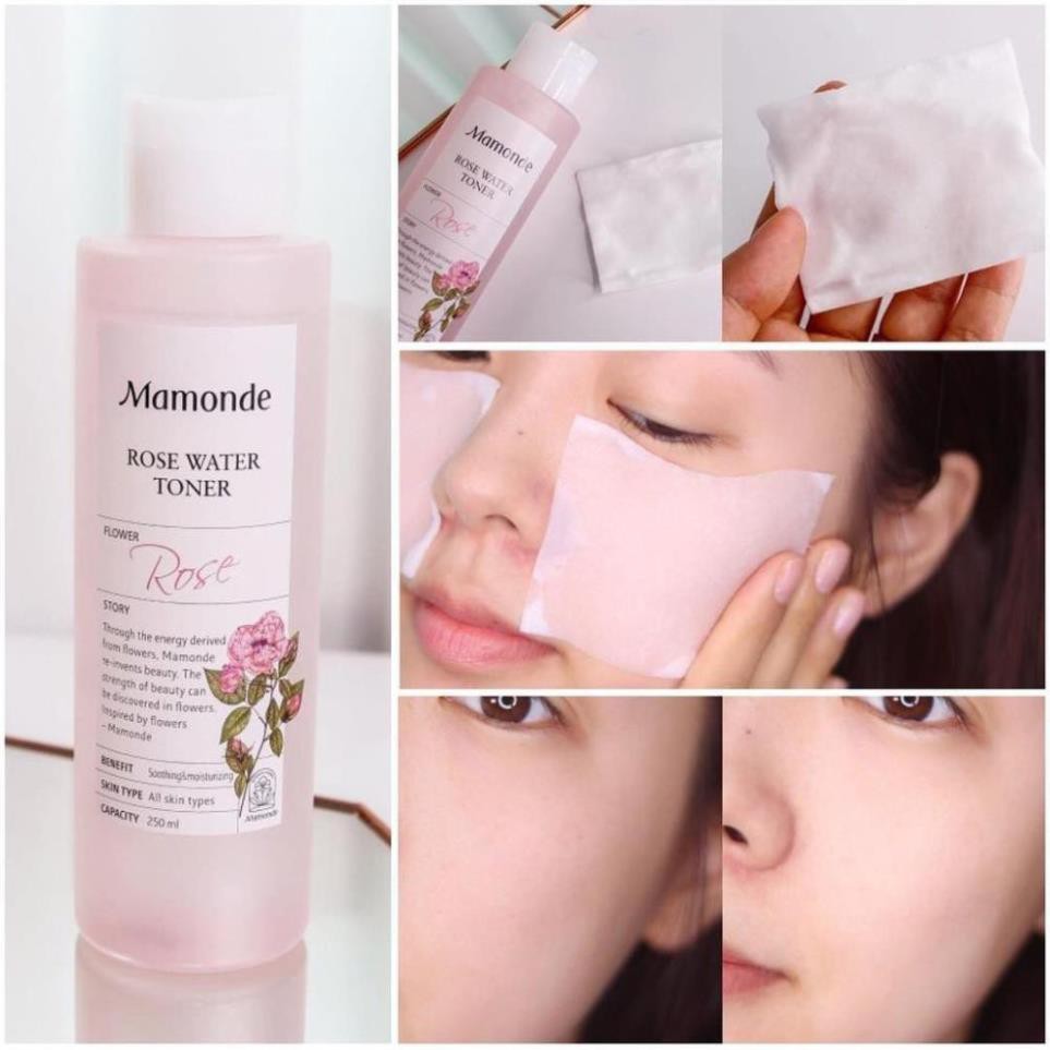 🌺FREESHIP🌺 Nước Hoa Hồng Kiềm Dầu, Se Khít Lỗ Chân Lông Mamonde Toner 250ml | BigBuy360 - bigbuy360.vn