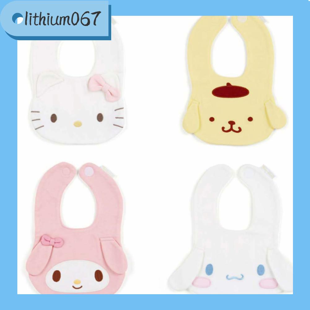 Lithium067 Yếm Cho Bé Vải Cotton Mềm Mại Họa Tiết Hình Thú Dễ Thương Hút Nước Tốt Chảy Trẻ Sơ Sinh