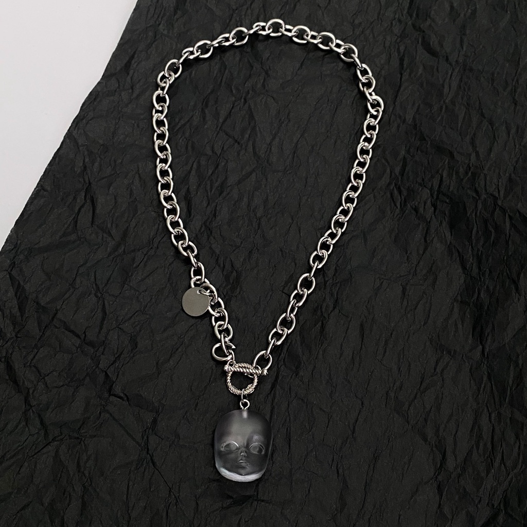 Vòng Cổ Mặt Búp Bê Nhựa Dễ Thương Thời Trang Đường Phố 23590