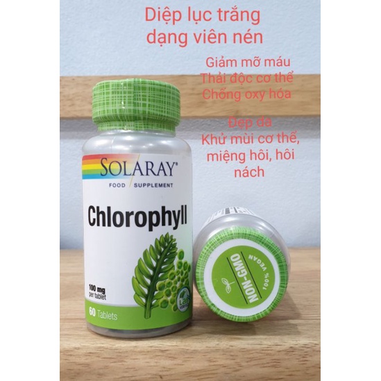 Viên Diệp lục trắng Chlorophyll 60v