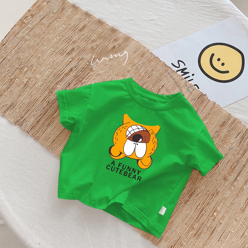 Áo thun cho bé trai, bé gái mùa hè 0 đến 4 tuổi họa tiết hoạt hình ATTE132