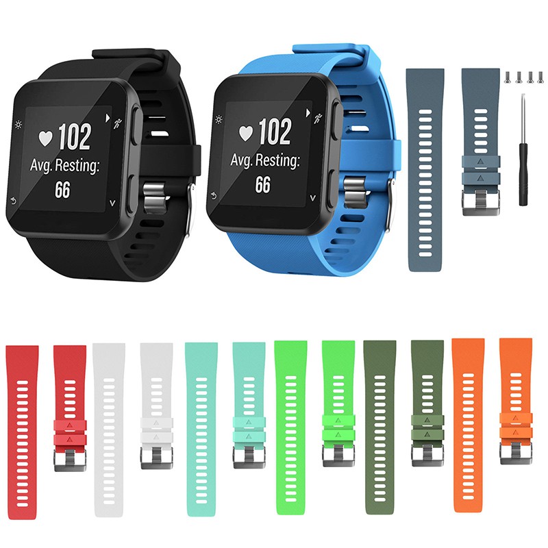 Dây đeo cổ tay silicon mềm thay thế Dây đeo vòng đeo tay cho Garmin Forerunner 35