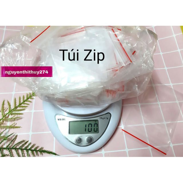 100G Túi zip- túi zipper chỉ đỏ đủ kích cỡ ( KÉO HÌNH XEM SIZE )