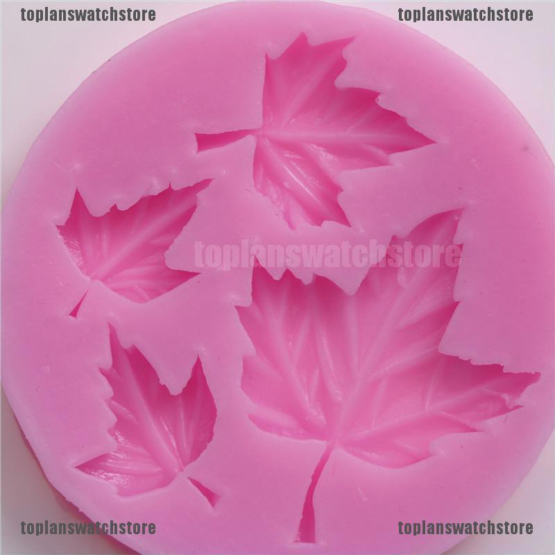 Khuôn Silicone Tạo Hình Lá Phong Trang Trí Bánh