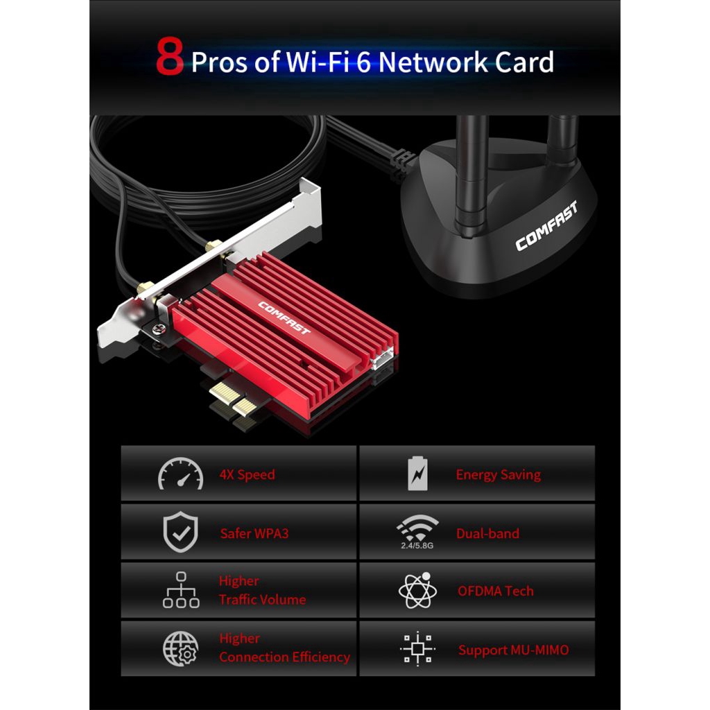 Card Wifi 3000mbps Cho Intel Ax200 Plus 802.11ax 2.4g / 5ghz | BigBuy360 - bigbuy360.vn