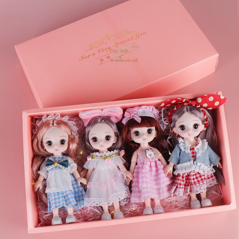 ¤✕﹊Barbie Barbie Bộ đồ chơi Lớn 1 Bán buôn Đồ chơi Lưới Trẻ em Màu đỏ Cô gái Nhỏ Công chúa Búp bê Có khớp nối
