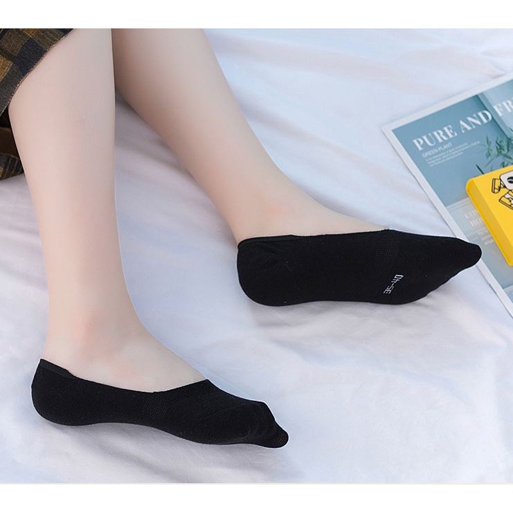 Vớ cotton Nguyên Chất Thoáng Khí Ba Lớp silicone Chống Trượt