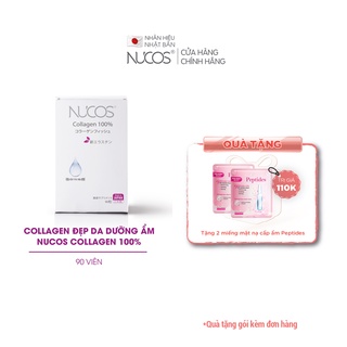 Collagen đẹp da dưỡng ẩm Nucos collagen 100% 90 viên