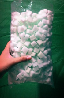 Mút jely mini làm jely cube slime.