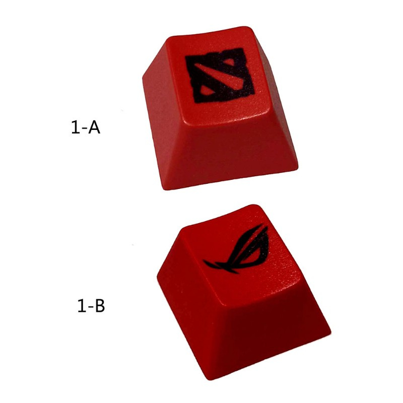 lucky* Cherry Profile PBT Dye Sublimation Cherry Profile Keycaps for Cherry MX Mechanical Keyboard Gaming Players R4 Height Red