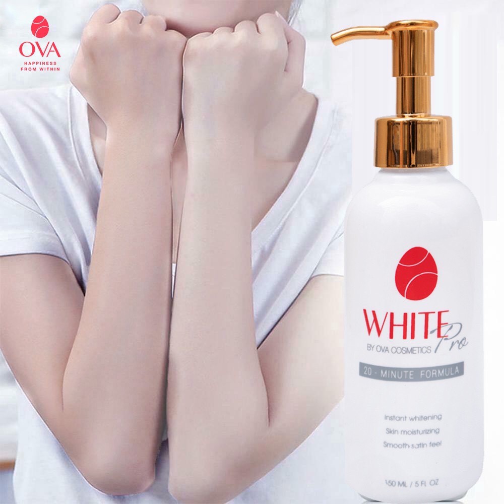 KEM TRẮNG DA BODY OVA WHITEPRO, DƯỠNG TRẮNG DA TOÀN THAN, CẤP TỐC, ÊM DỊU, KHÔNG KÍCH ỨNG, KHÔNG VÂN KEM, KHÔNG DÍNH