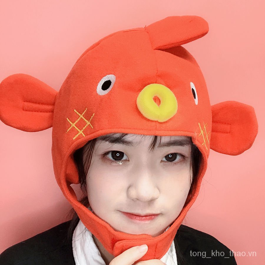 Mũ hình động vật dễ thương dùng làm đạo cụ chụp ảnh
